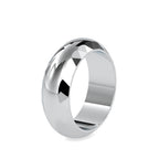 SKU: 0041 (18K) Faceted Band Ring In Rose Gold.