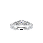 SKU: 0043 (14K) Vintage-Inspired Engagment Ring in Rose Gold.