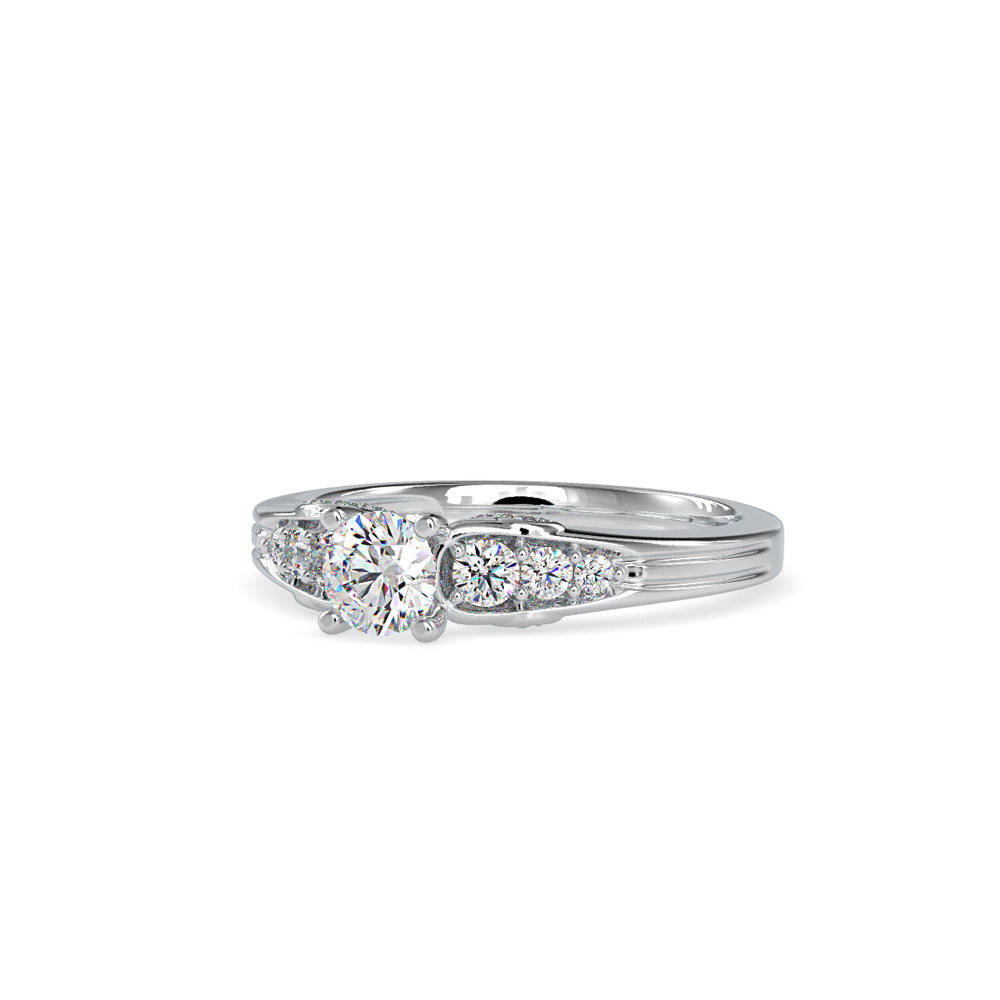 SKU: 0043 (10K) Vintage-Inspired Engagment Ring in Rose Gold.
