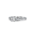 SKU: 0043 (14K) Vintage-Inspired Engagment Ring in Rose Gold.