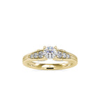 SKU: 0043 (10K) Vintage-Inspired Engagment Ring in Rose Gold.