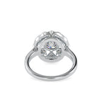 SKU: 0044 (18K) Filigree Halo Ring in Rose Gold.