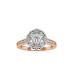 SKU: 0045 (14K) Two Tone Filigree Halo with Accented Band .