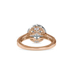 SKU: 0045 (10K) Two Tone Filigree Halo with Accented Band .