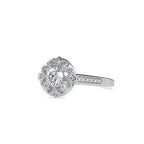 SKU: 0045 (22K) Two Tone Filigree Halo with Accented Band .