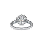 SKU: 0045 (10K) Two Tone Filigree Halo with Accented Band .