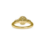 SKU: 0048 (18K) Round Diamond Floral Halo Engagment Ring in Rose Gold.