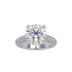 SKU: 0050 (22K) Diamond Embrace Solitair Engagment Ring in Rose Gold.