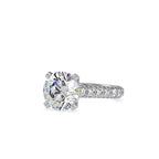 SKU: 0050 (22K) Diamond Embrace Solitair Engagment Ring in Rose Gold.