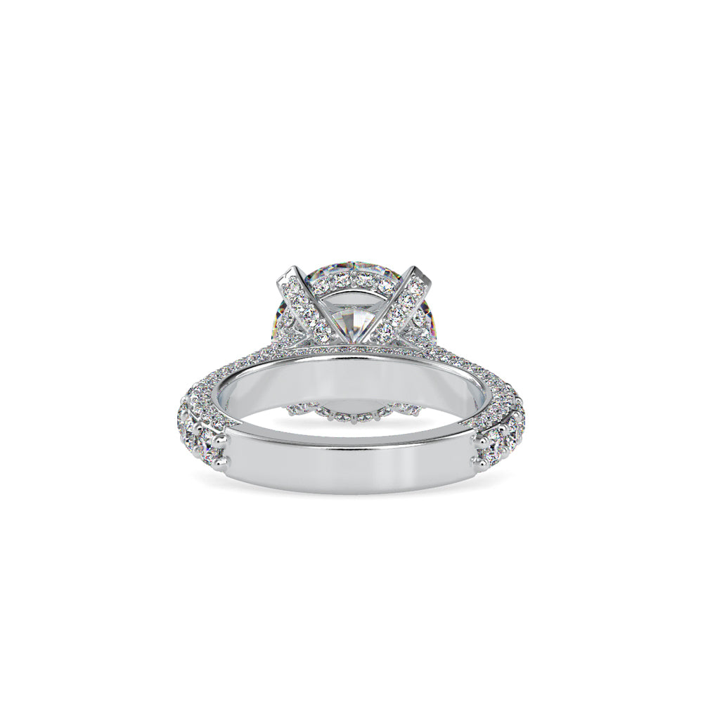 SKU: 0050 (22K) Diamond Embrace Solitair Engagment Ring in Rose Gold.