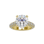 SKU: 0050 (22K) Diamond Embrace Solitair Engagment Ring in Rose Gold.