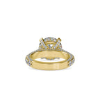 SKU: 0050 (14K) Diamond Embrace Solitair Engagment Ring in Rose Gold.