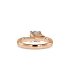 SKU: 0051 (22K) Twisted Shank Solitaire Engagment Ring in Rose Gold.
