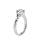 SKU: 0051 (18K) Twisted Shank Solitaire Engagment Ring in Rose Gold.