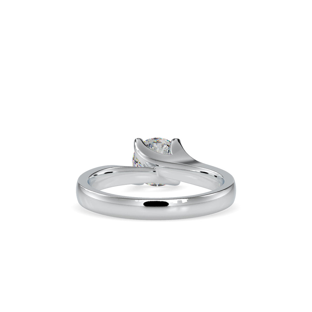 SKU: 0051 (22K) Twisted Shank Solitaire Engagment Ring in Rose Gold.