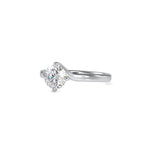 SKU: 0053 (10K) Twisted Shank Solitaire Engagment Ring in Rose Gold.