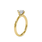 SKU: 0053 (18K) Twisted Shank Solitaire Engagment Ring in Rose Gold.