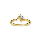 SKU: 0053 (14K) Twisted Shank Solitaire Engagment Ring in Rose Gold.