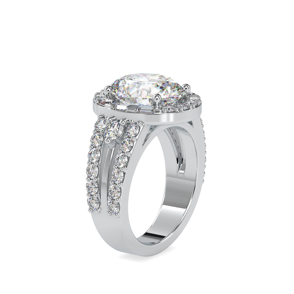SKU: 0054 (22K) Split Shank Oval Halo Engagment Ring in Rose Gold.