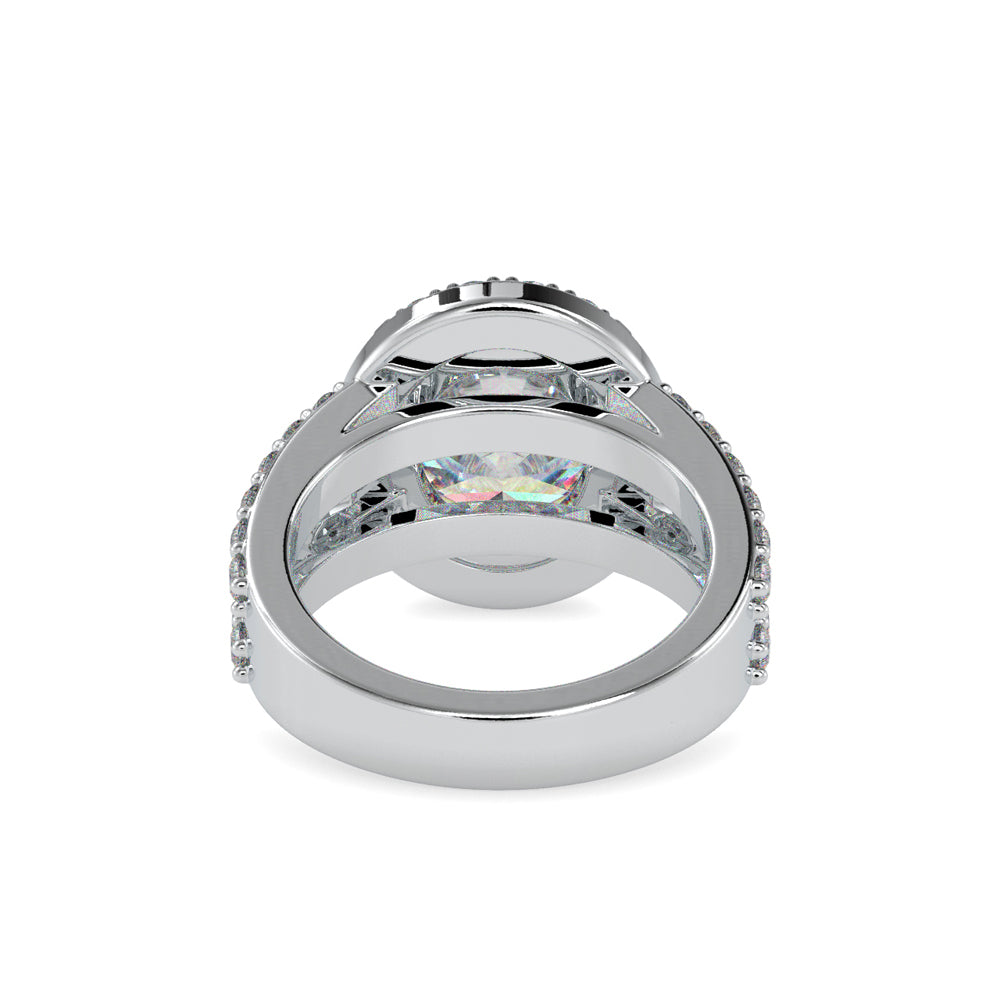 SKU: 0054 (10K) Split Shank Oval Halo Engagment Ring in Rose Gold.