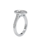 SKU: 0055 (18K) The Pearly Embrace engagment Ring In Rose Gold.