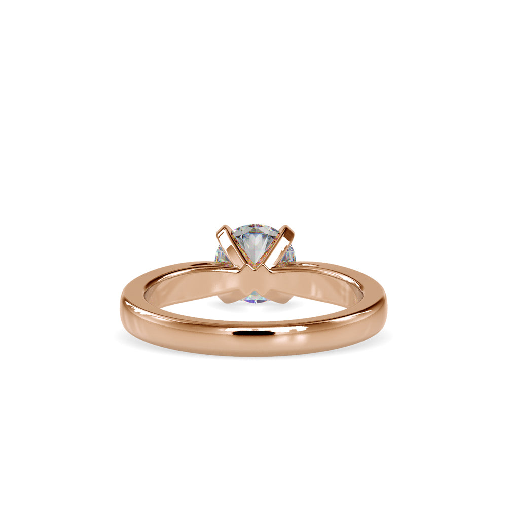 SKU: 0056 (10K) Classic Solitair Engagment Ring in Rose Gold.