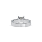 SKU: 0057 (18K) The princess Cut Solitaire Engagment Ring in Rose Gold.