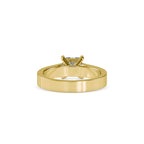 SKU: 0057 (10K) The princess Cut Solitaire Engagment Ring in Rose Gold.
