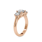 SKU: 0058 (14K) The Triple Crown Ring in Rose Gold.