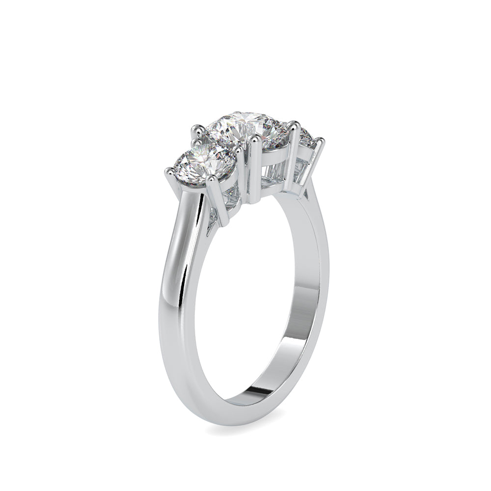 SKU: 0058 (10K) The Triple Crown Ring in Rose Gold.