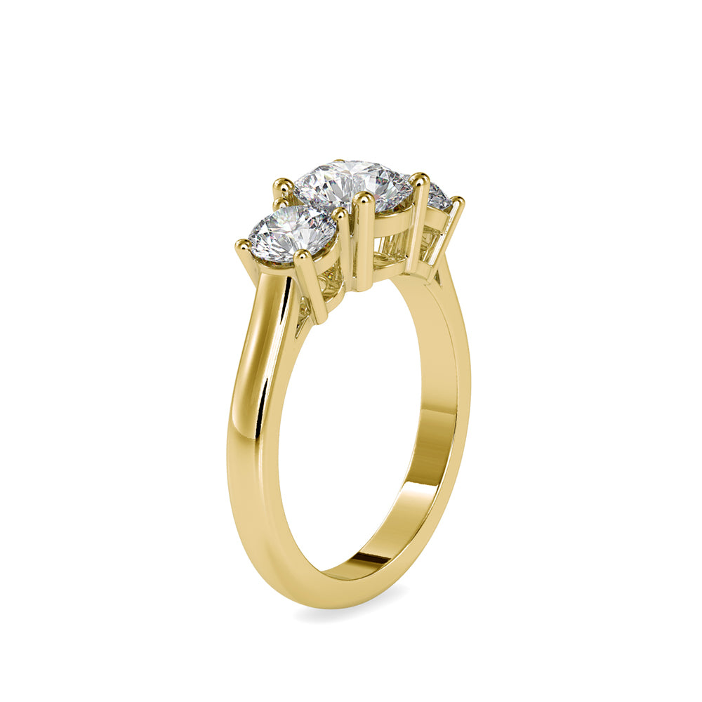SKU: 0058 (18K) The Triple Crown Ring in Rose Gold.