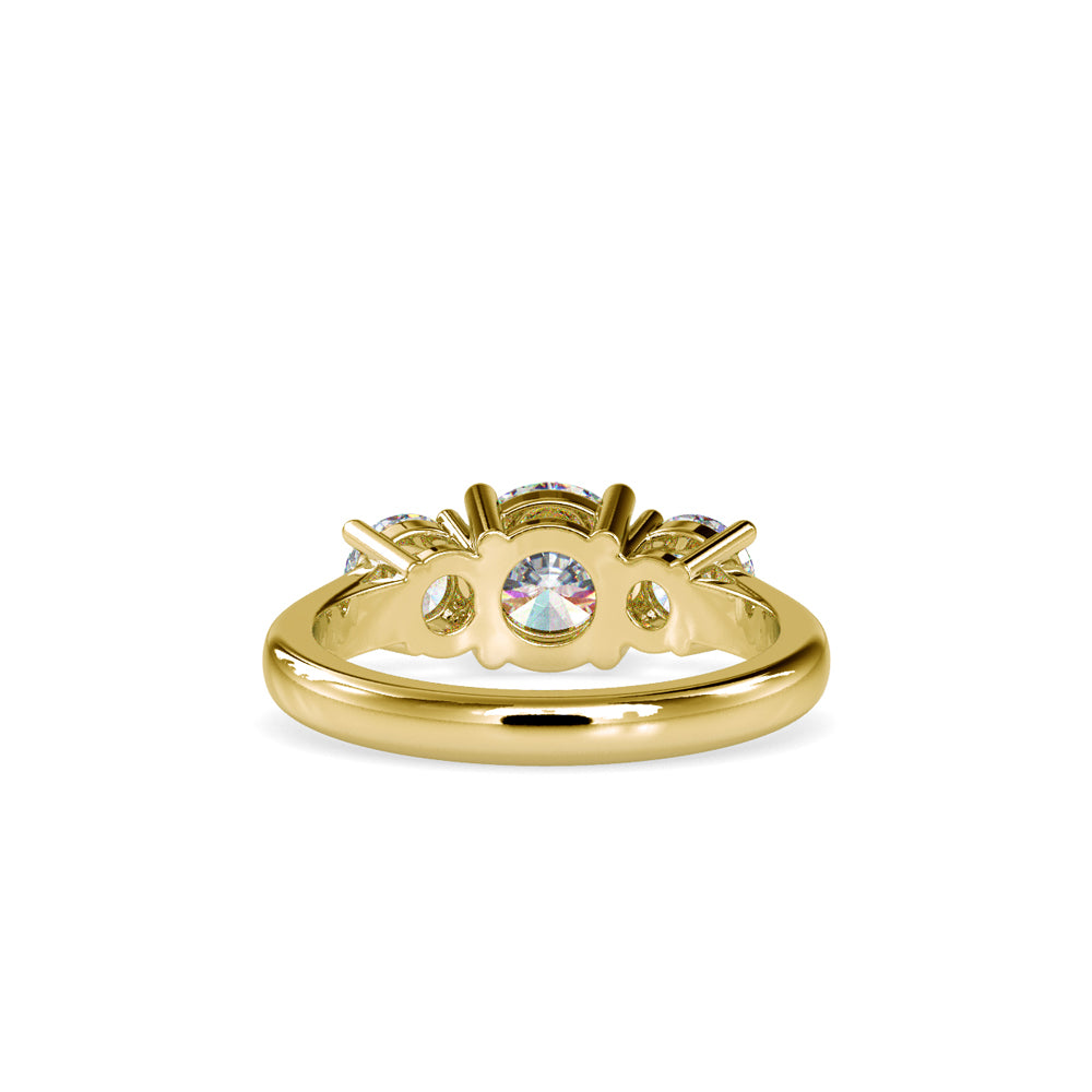 SKU: 0058 (10K) The Triple Crown Ring in Rose Gold.