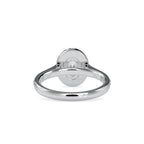 SKU: 0060 (22K) Halo Pave Engagment Ring in Rose Gold.