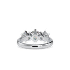 SKU: 0061 (10K) Timeless Trinity Three-Stone Engagment Ring in Rose Gold.