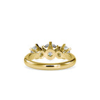 SKU: 0061 (10K) Timeless Trinity Three-Stone Engagment Ring in Rose Gold.