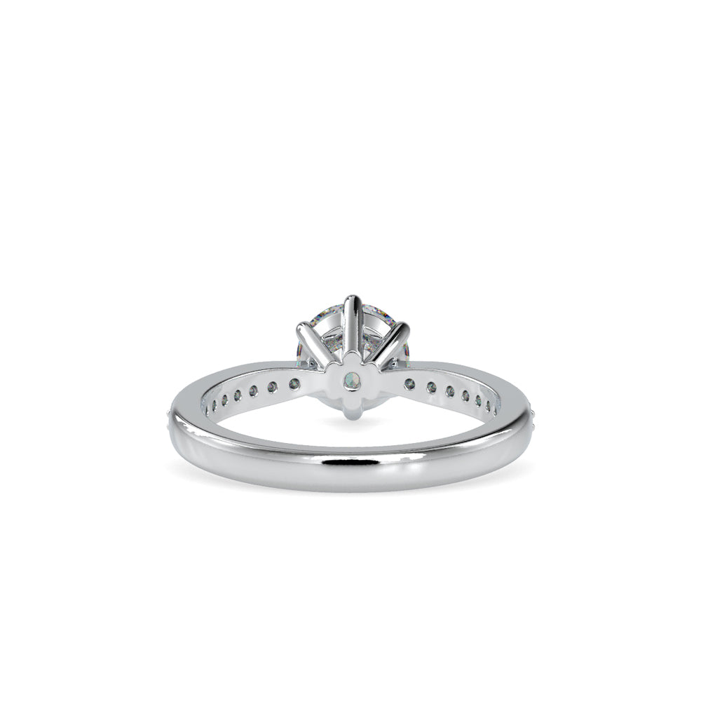 SKU: 0063 (22K) The Six-Prong  Solitaire Engagment Ring in Rose Gold.