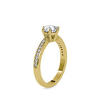 SKU: 0063 (22K) The Six-Prong  Solitaire Engagment Ring in Rose Gold.
