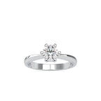 SKU: 0064 (14K) Classic Six-Prong Solitare Engagment Ring in Rose Gold.