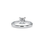 SKU: 0065 (10K) Classic Princess-Cut Solitaire Engagment Ring in Rose Gold.