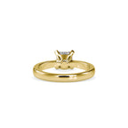 SKU: 0065 (22K) Classic Princess-Cut Solitaire Engagment Ring in Rose Gold.