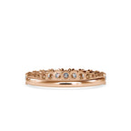 SKU: 0066 (18K) Ebracing Diamond Wedding Band In Rose Gold.