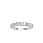 SKU: 0066 (14K) Ebracing Diamond Wedding Band In Rose Gold.