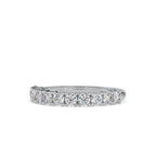 SKU: 0066 (14K) Ebracing Diamond Wedding Band In Rose Gold.