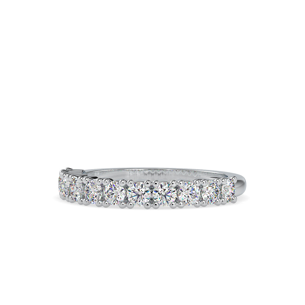 SKU: 0066 (22K) Ebracing Diamond Wedding Band In Rose Gold.
