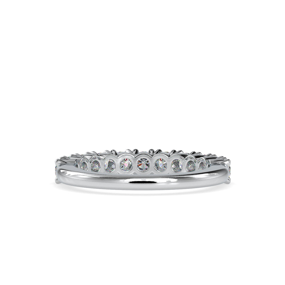 SKU: 0066 (18K) Ebracing Diamond Wedding Band In Rose Gold.