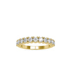 SKU: 0066 (14K) Ebracing Diamond Wedding Band In Rose Gold.