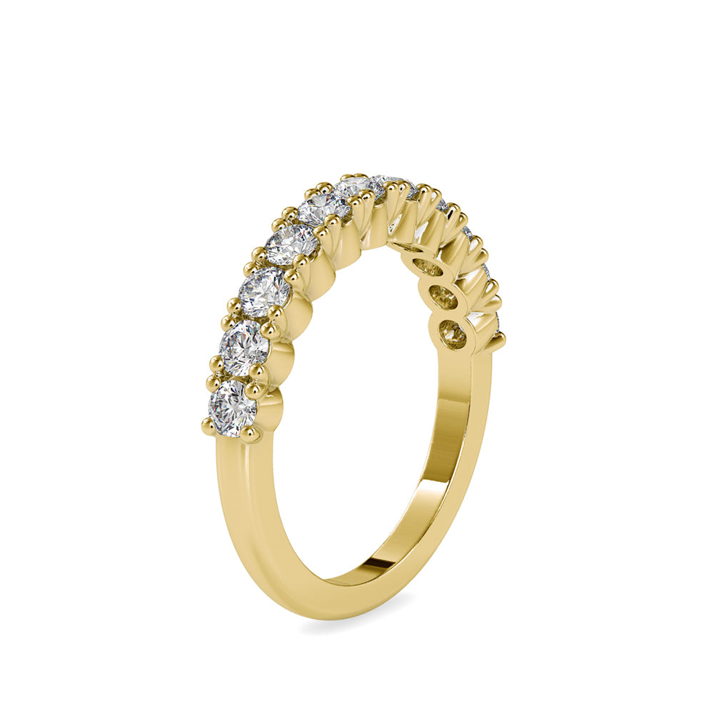 SKU: 0066 (10K) Ebracing Diamond Wedding Band In Rose Gold.