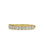 SKU: 0066 (10K) Ebracing Diamond Wedding Band In Rose Gold.