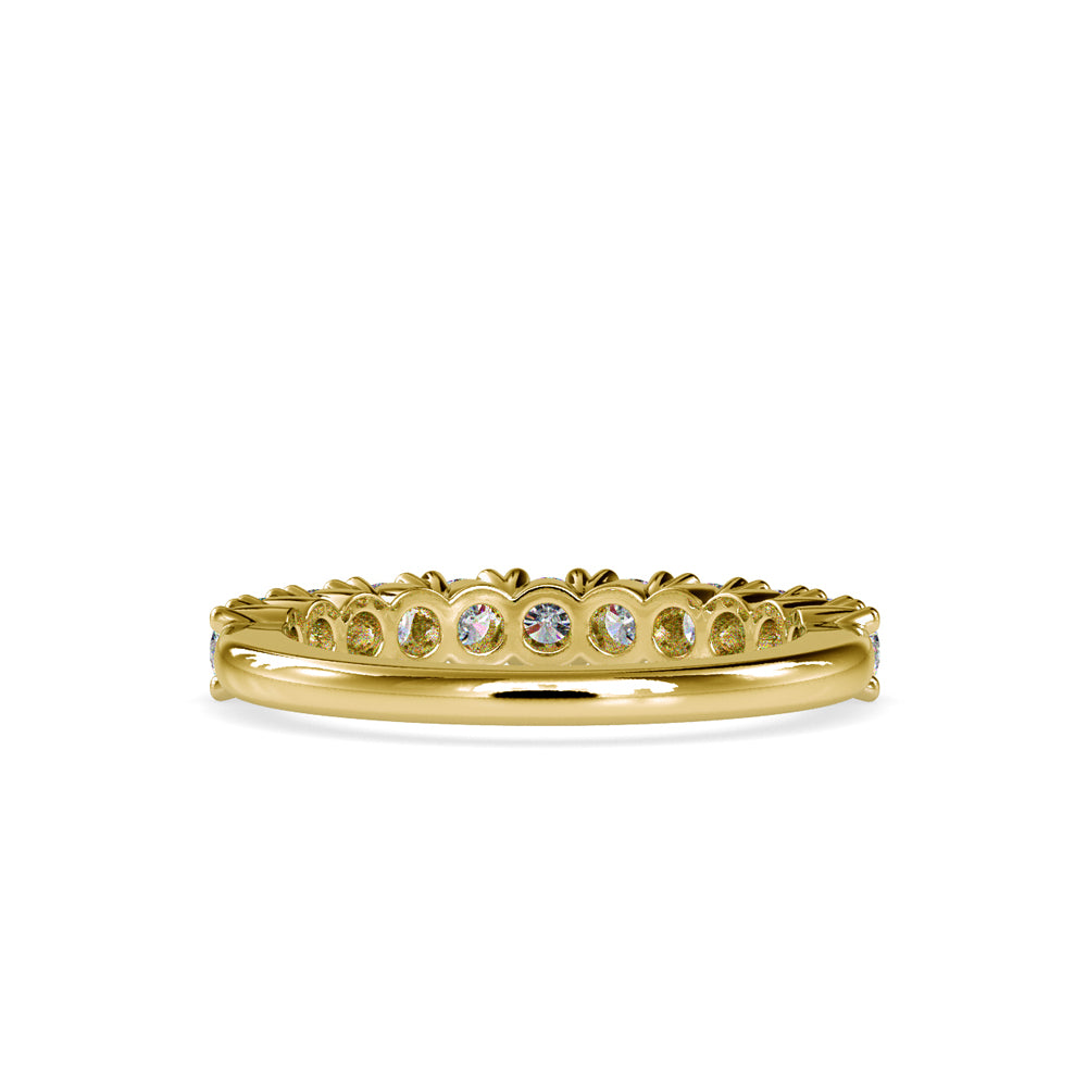 SKU: 0066 (18K) Ebracing Diamond Wedding Band In Rose Gold.