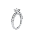 SKU: 0067 (22K) Embellished Solitaire Engagment Ring in Rose Gold.